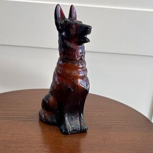 Avon Black and Brown Dog Glass Figurine